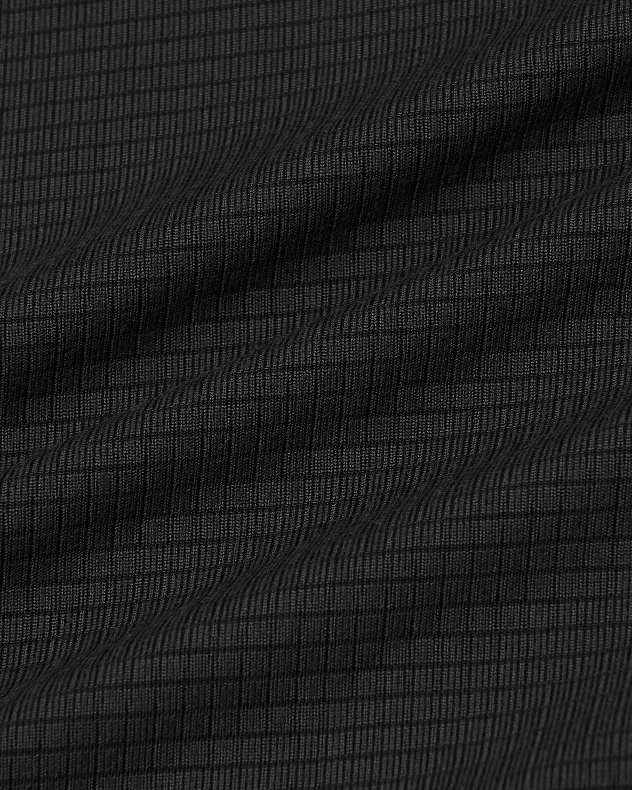 Black Active Mesh Crew