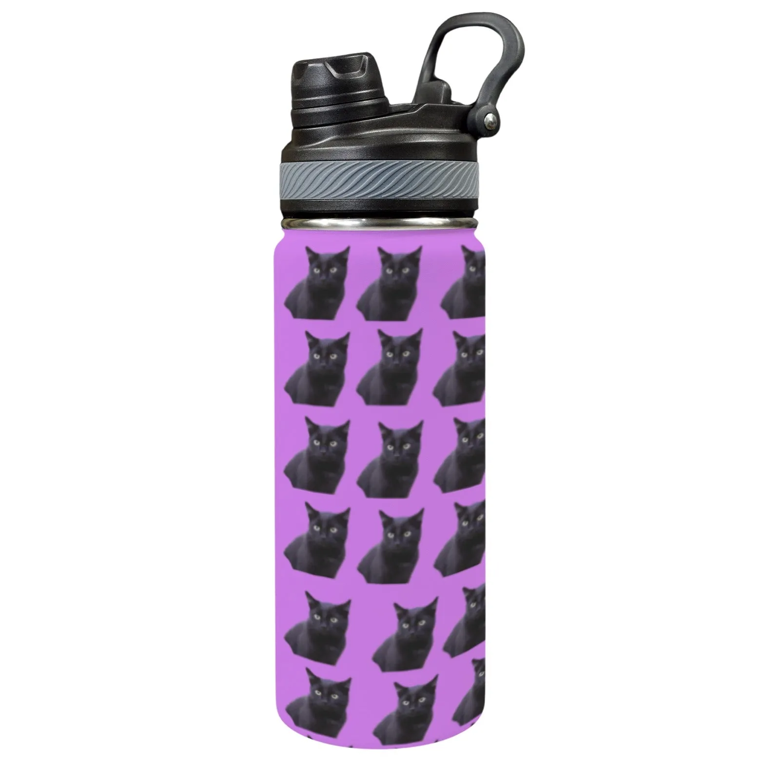 Black Cat Water Bottle