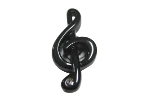 Black Musical Treble Note Magnet