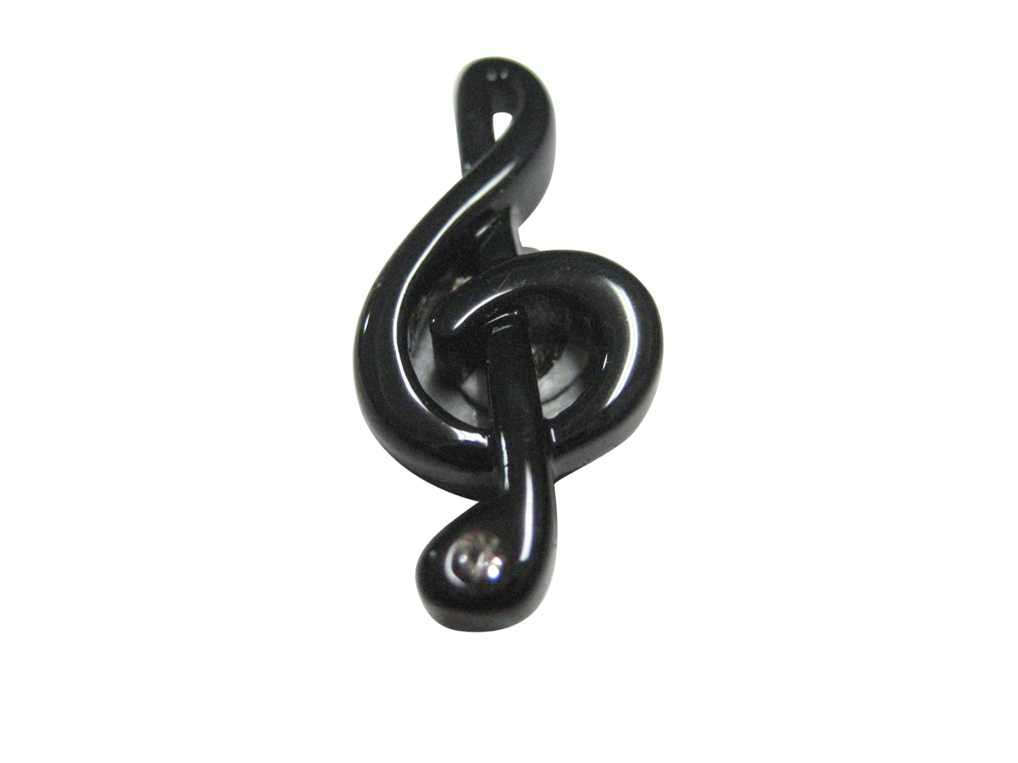 Black Musical Treble Note Magnet