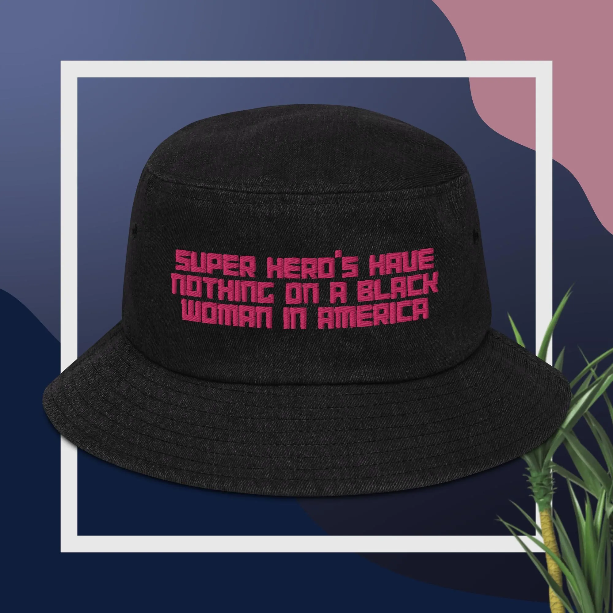 Black Woman Superhero's Bucket Hat