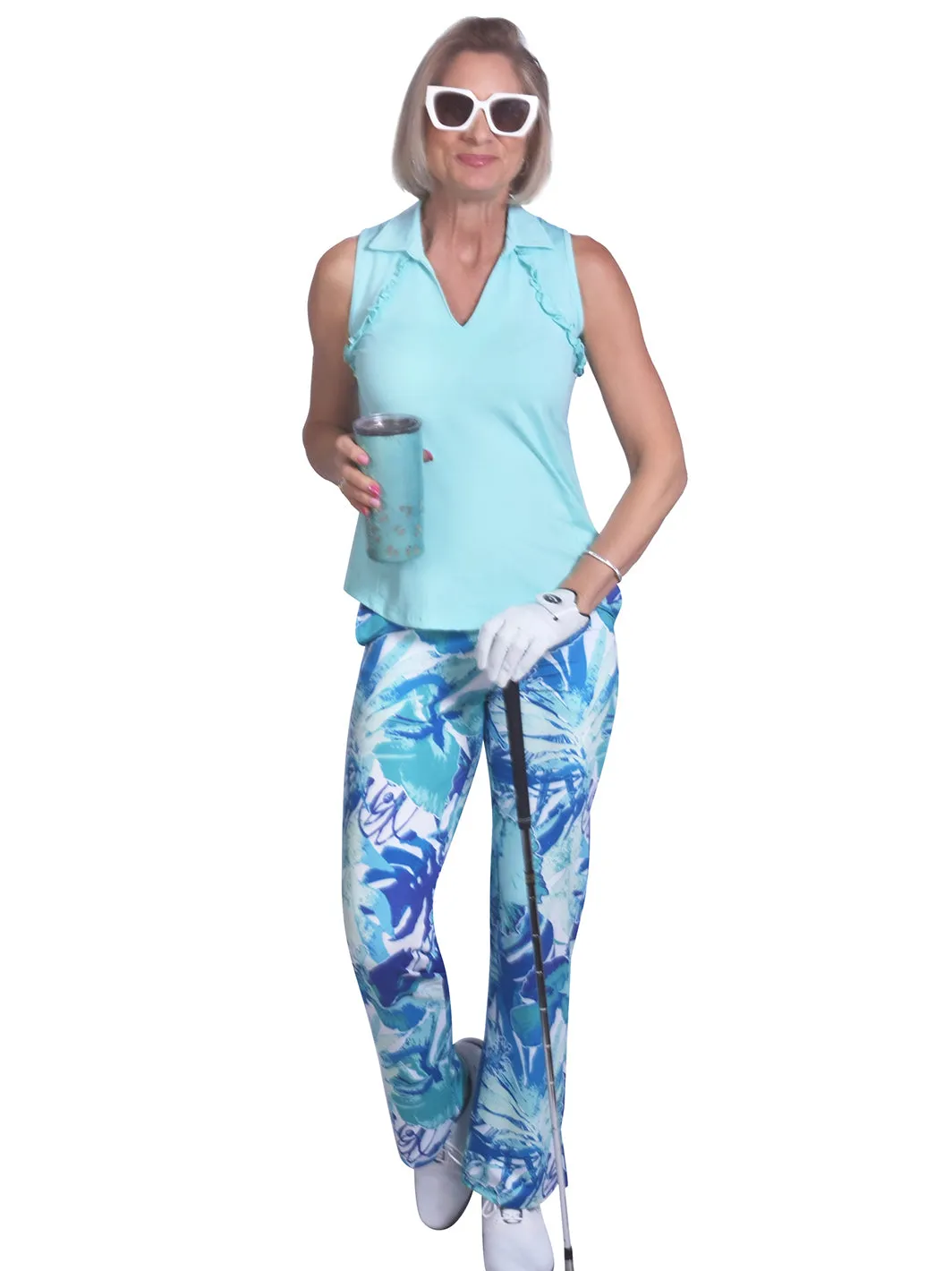 Blair Top Aqua