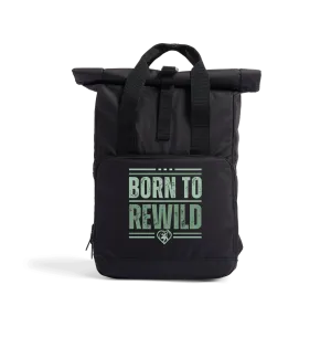 Born to Rewild Recycled Roll-Top Backpack