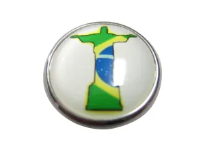 Brazil Flag Christ The Redeemer Rio Statue Magnet