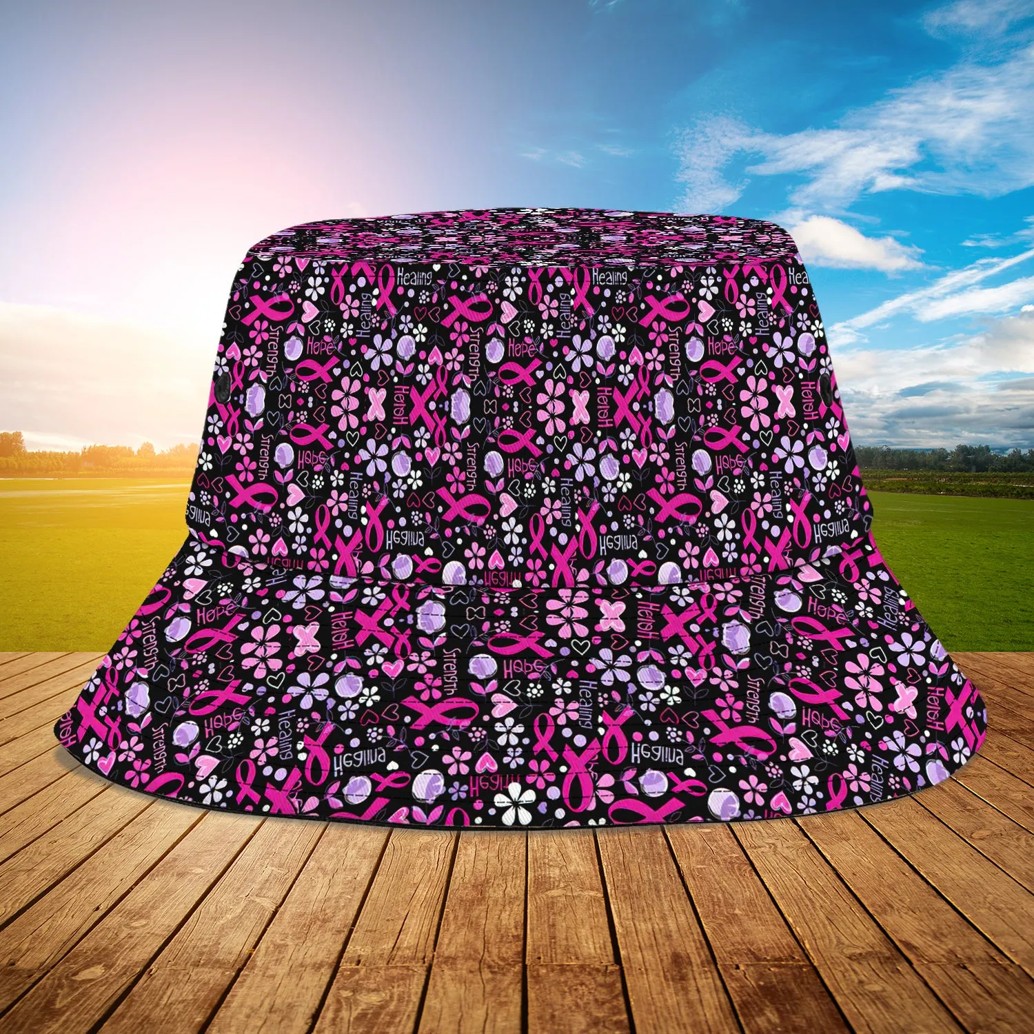 Breast Cancer Awareness 01 - Custom Bucket Hat - Ntp-353