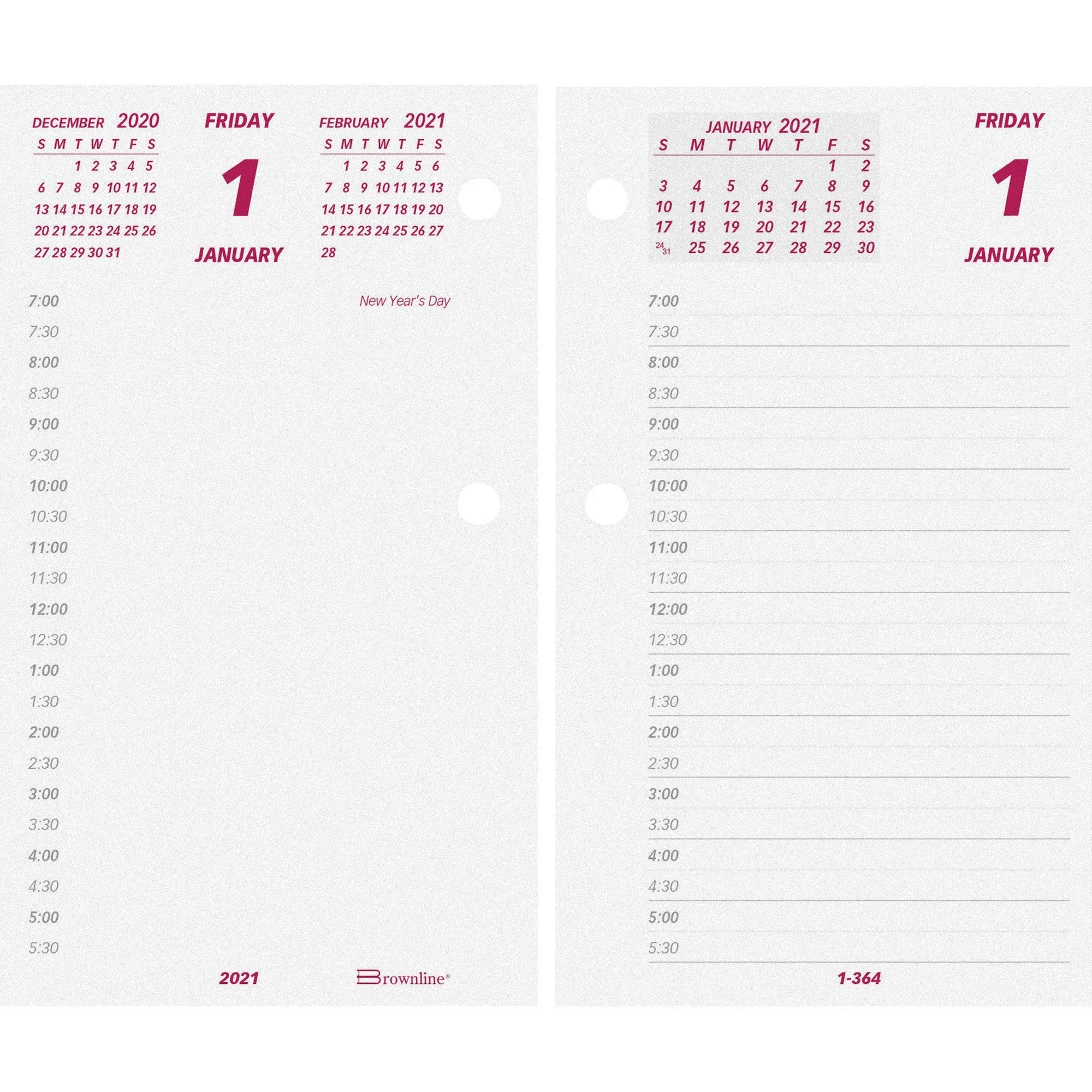 Brownline Jumbo Calendar Pad Refill