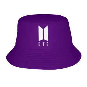 BTS logo Bucket Hat Purple