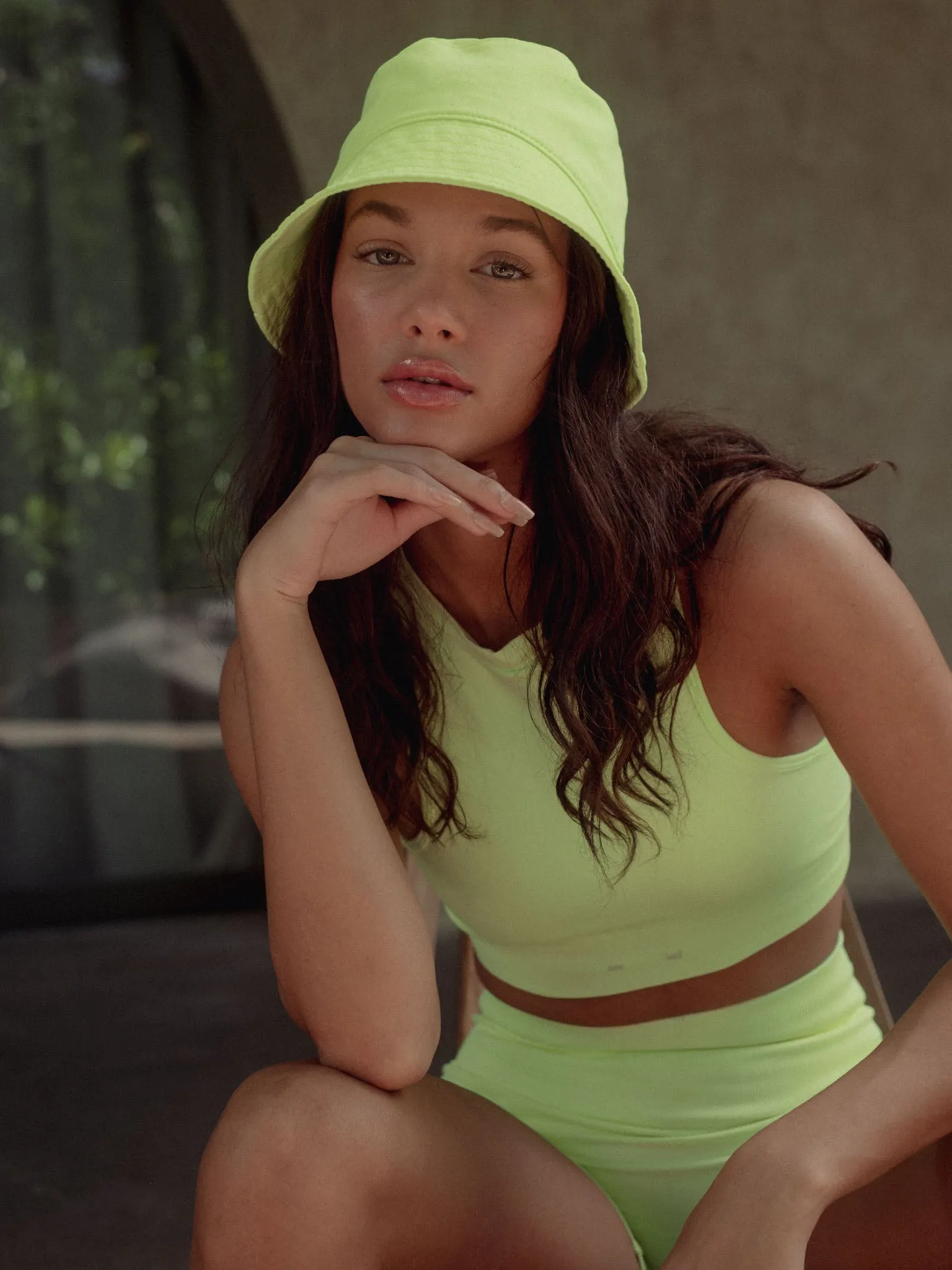 BUCKET HAT - LIME GREEN