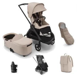Bugaboo Dragonfly Pushchair Essential Bundle - Desert Taupe