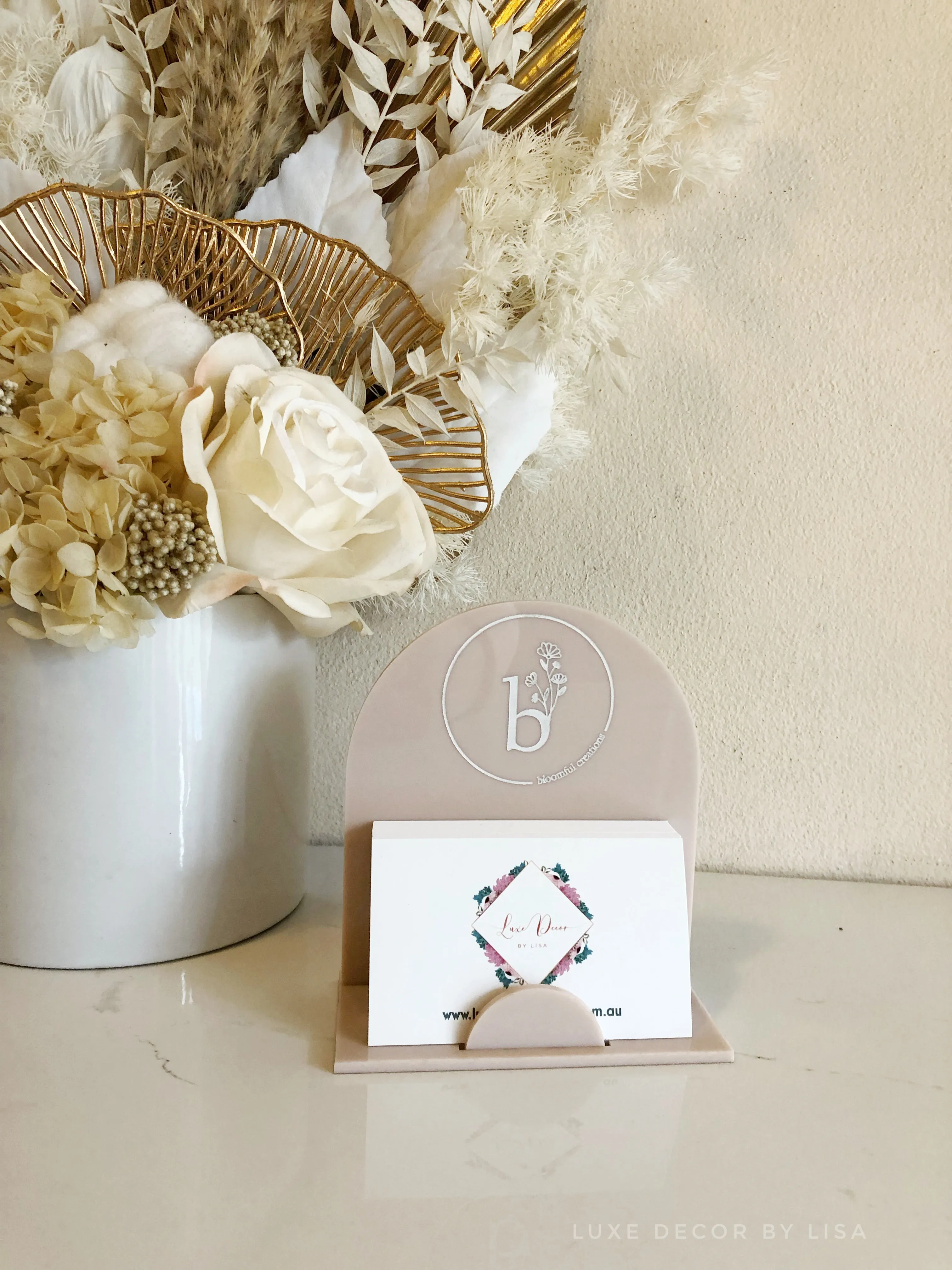 Business card holder with Name