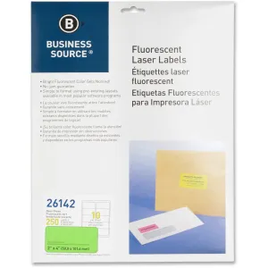 Business Source 2" Fluorescent Color Laser Labels