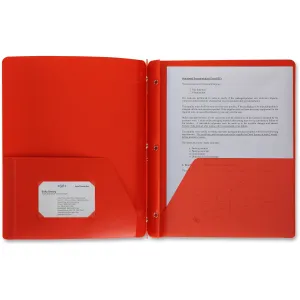 Business Source 3-Hole Punched Poly Portfolios