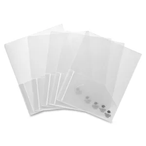 Business Source Transparent 2-Pocket Portfolios