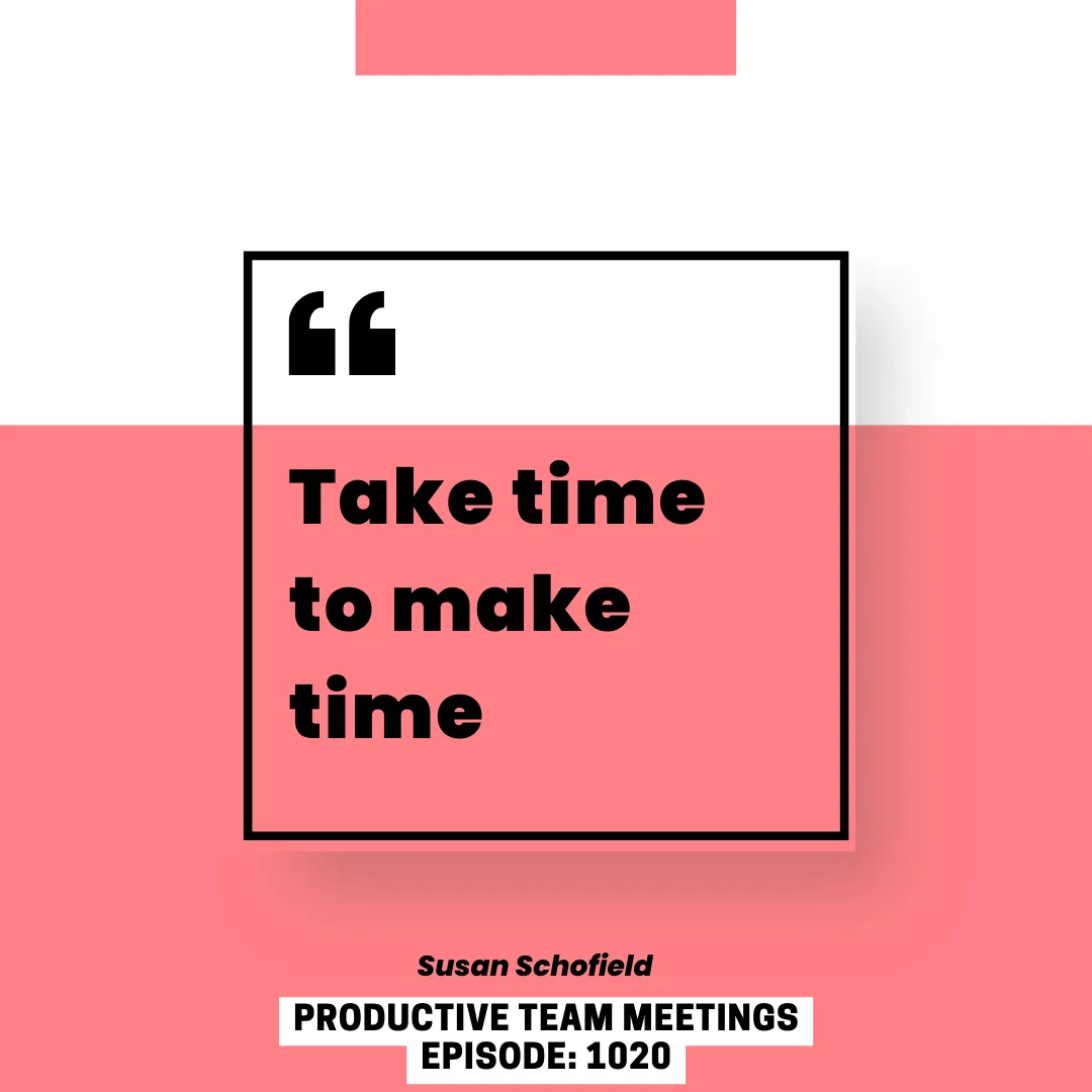 CA WEBINAR: Productive Team Meetings