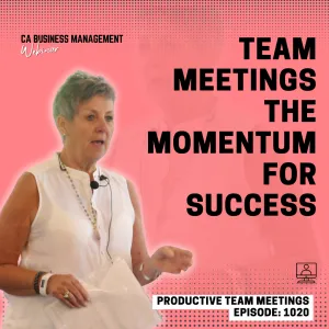 CA WEBINAR: Productive Team Meetings