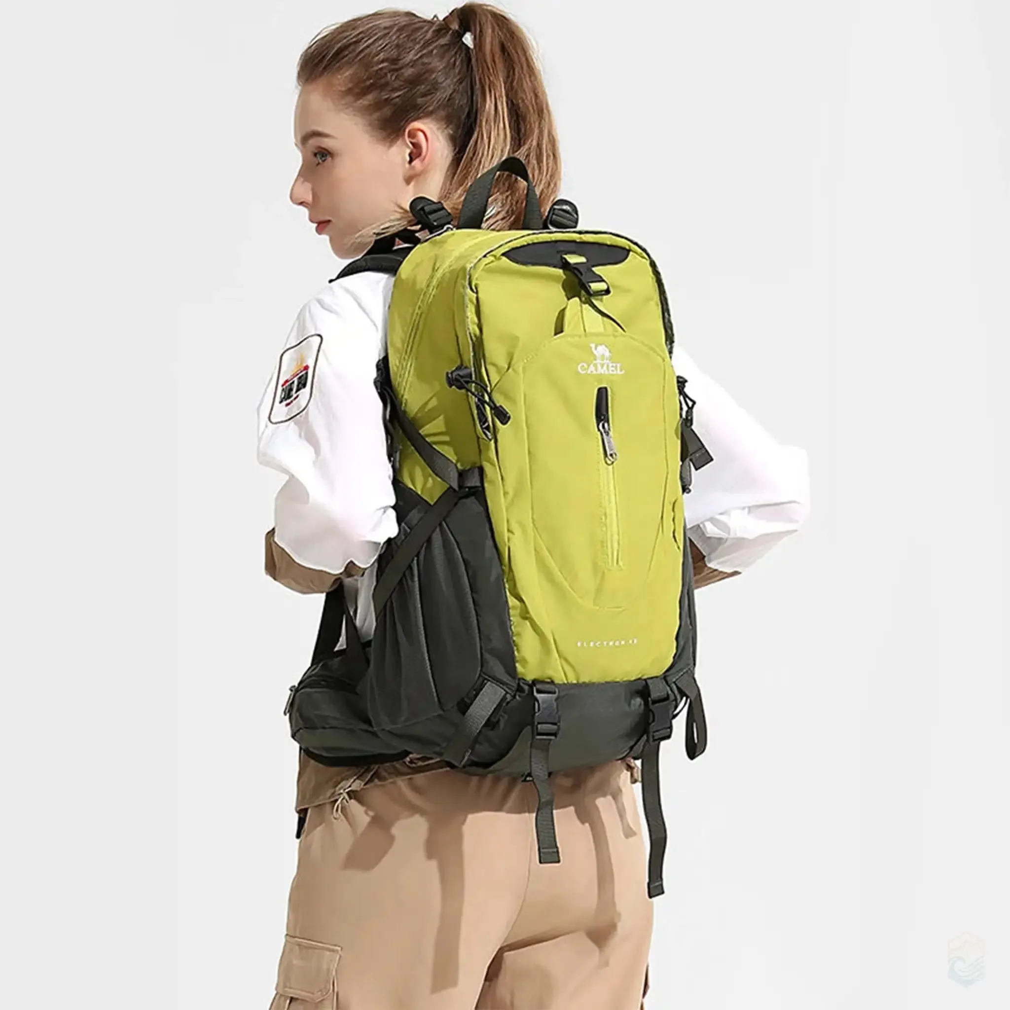 Camel 36L Waterproof Camping Backpack - Lightweight, Durable, and Multi-functional