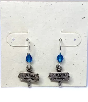 Camp Sign Earrings