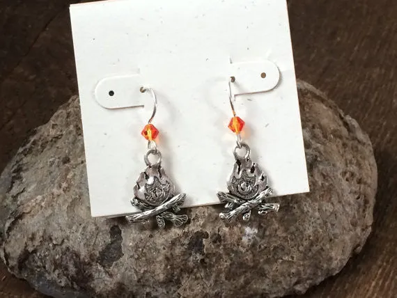 Campfire earrings