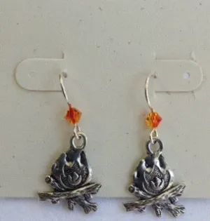 Campfire earrings