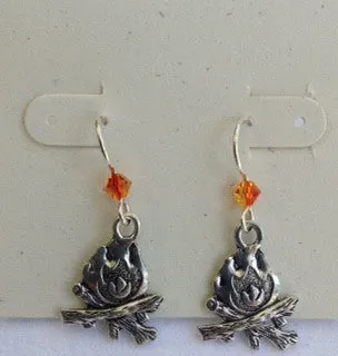 Campfire earrings