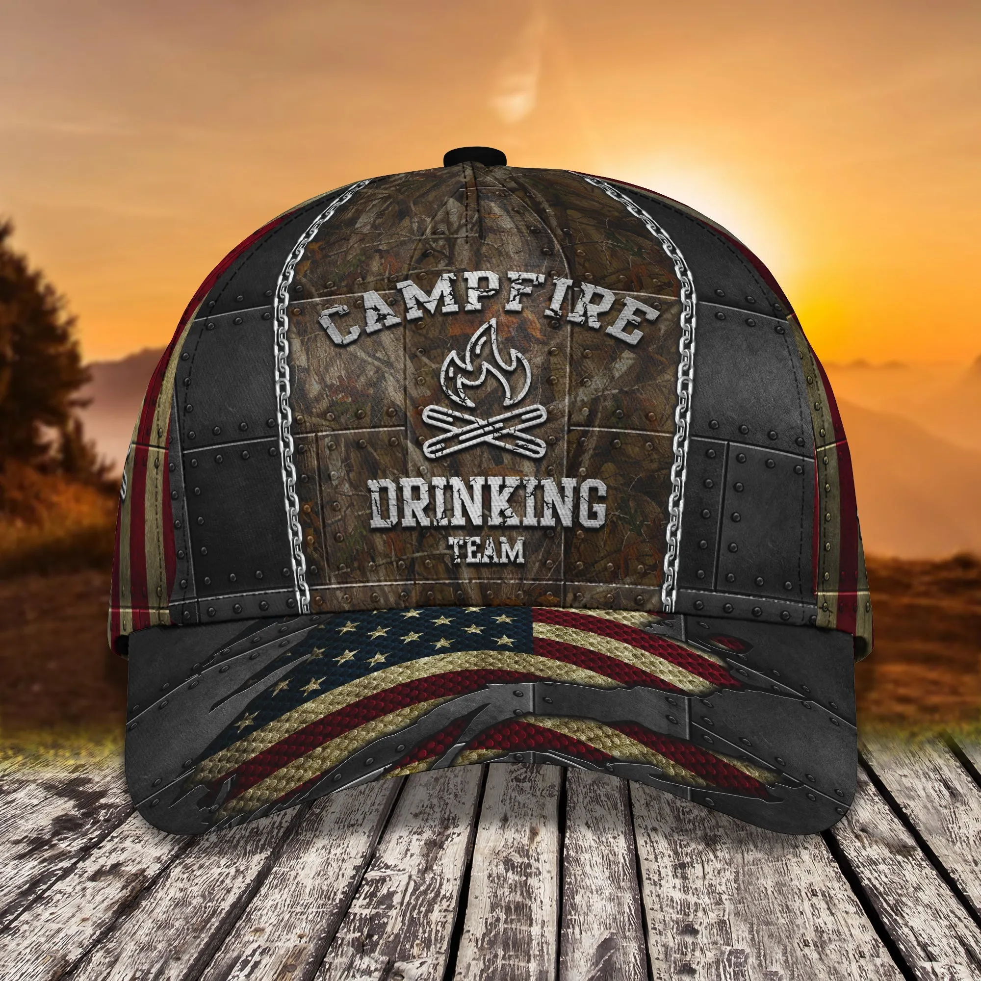 Campfire - Personalized Name Cap - Nsd99