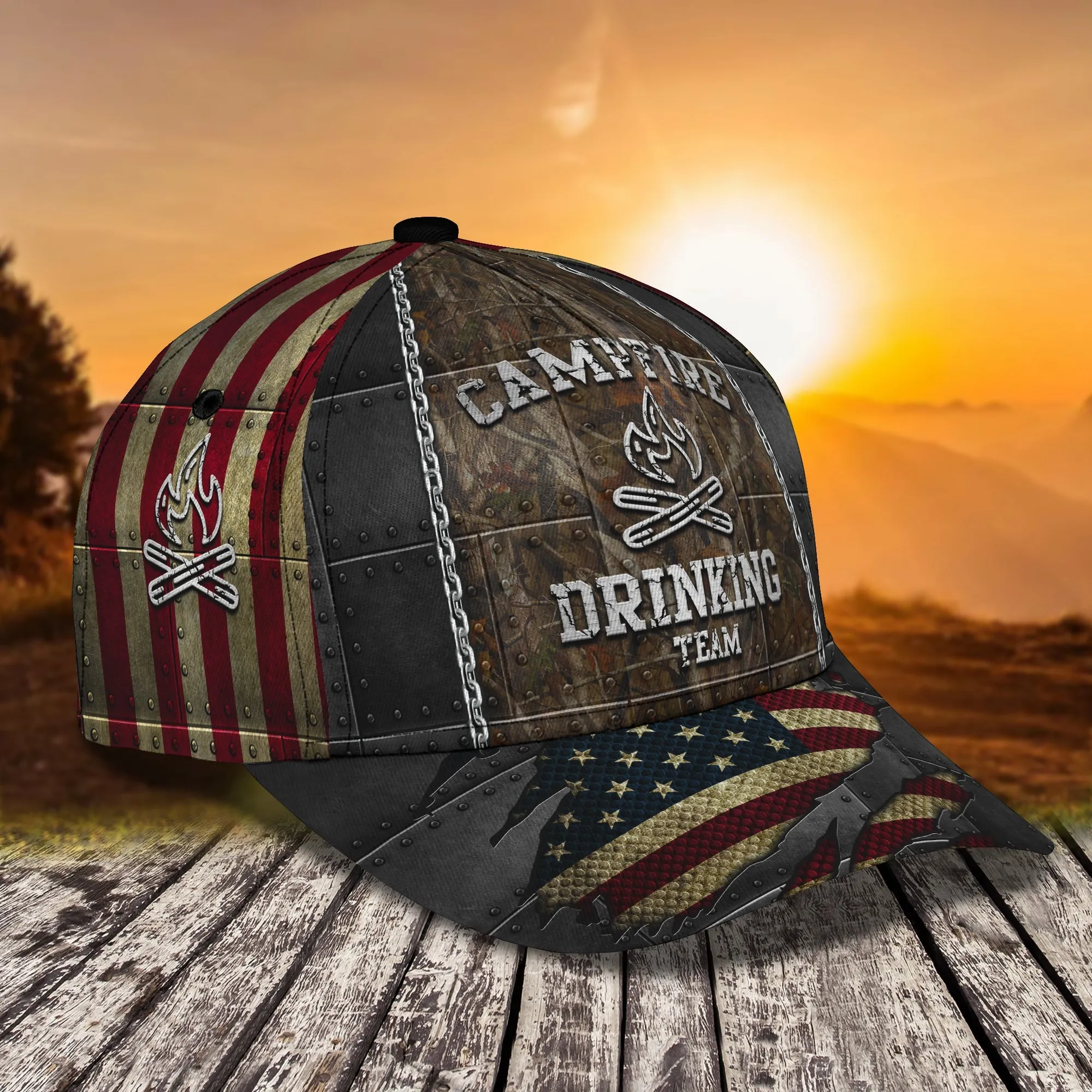 Campfire - Personalized Name Cap - Nsd99