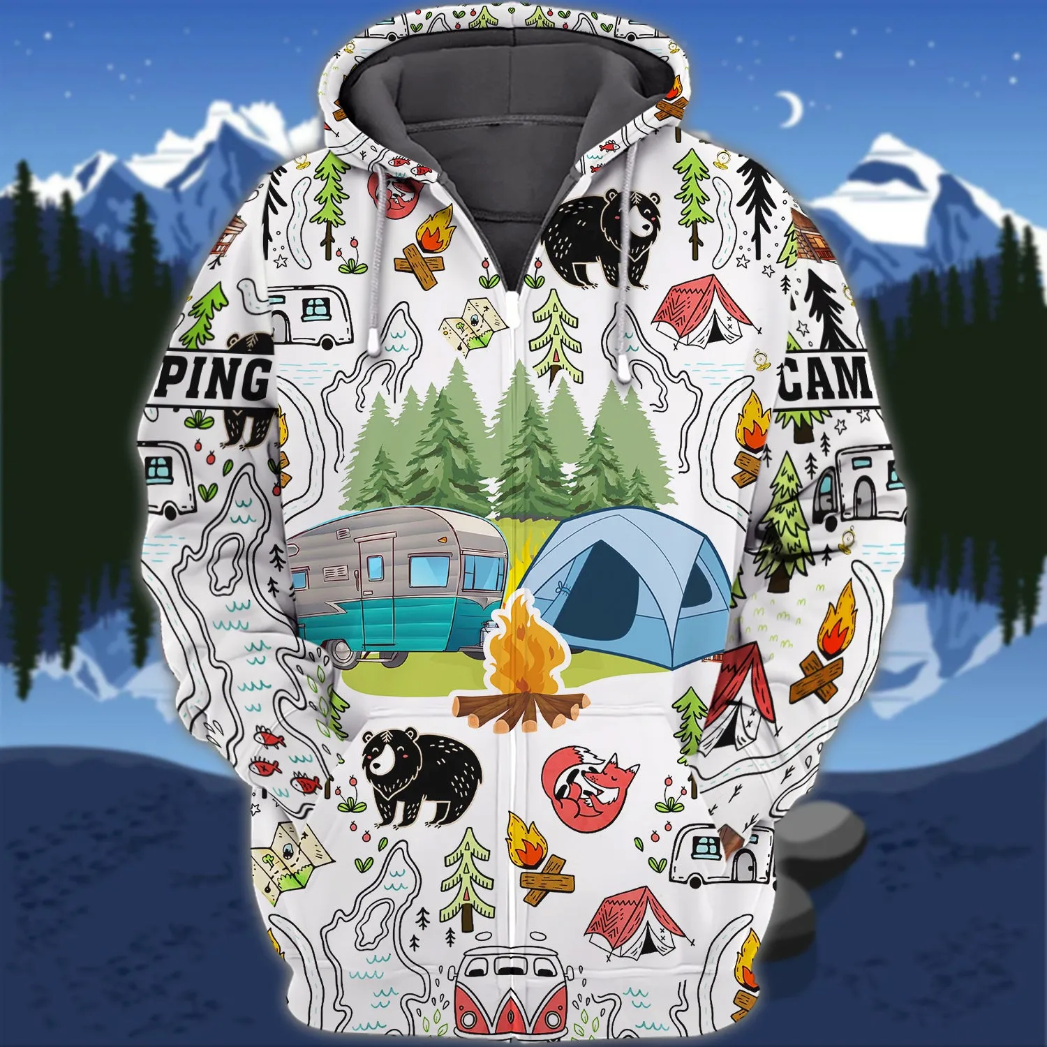 Camping - 3D Full Print - TD96 01
