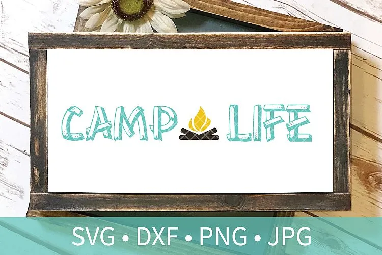 Camping Camper Bundle SVG DXF EPS Silhouette Cut File