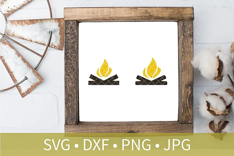 Camping Camper Bundle SVG DXF EPS Silhouette Cut File