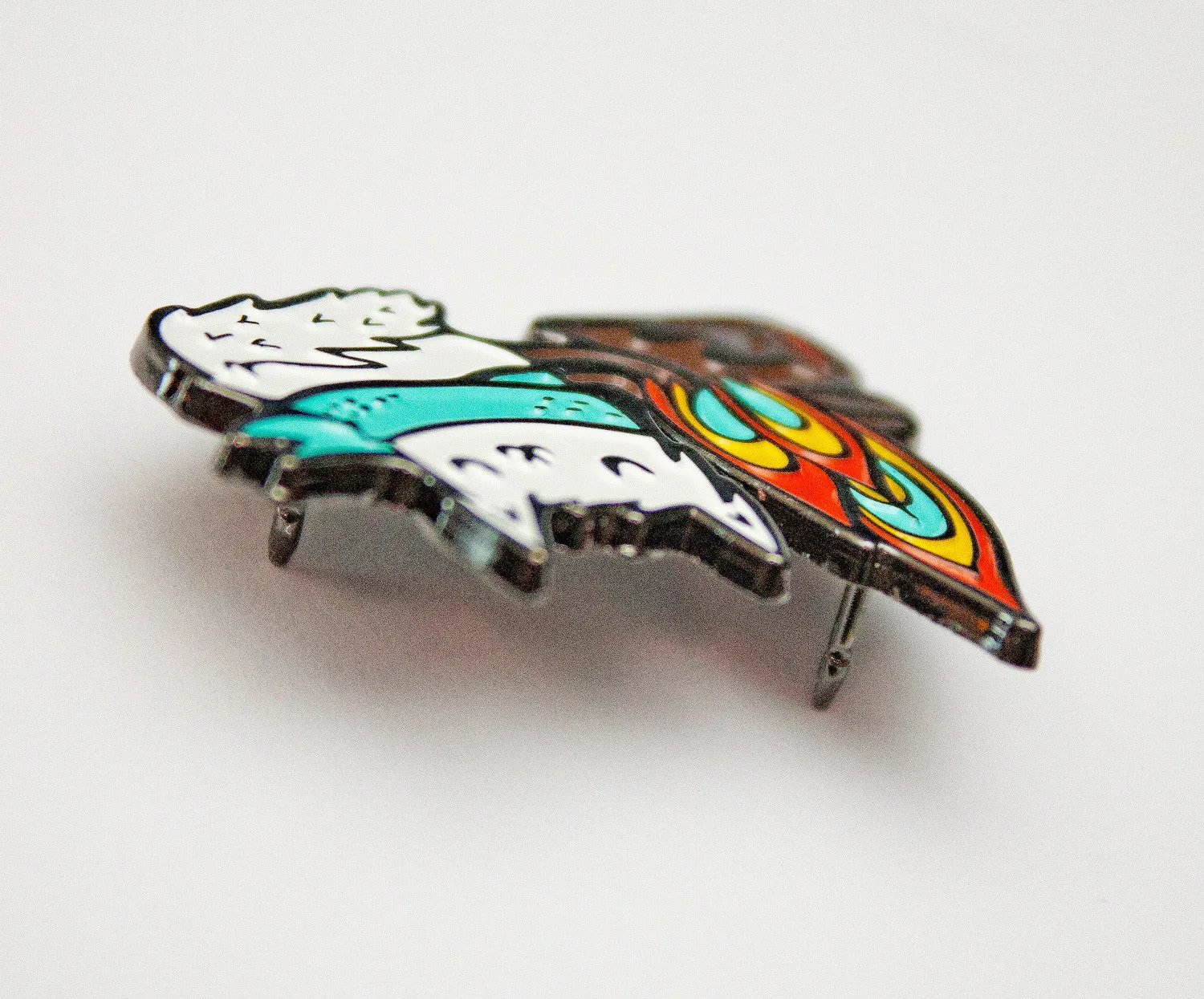 Camping Cat Enamel Pin - Cat Pin - Adventure Enamel Pin by boygirlparty