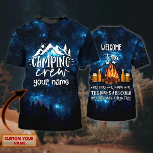 Camping Crew - Personalized Name 3D T Shirt - TD96
