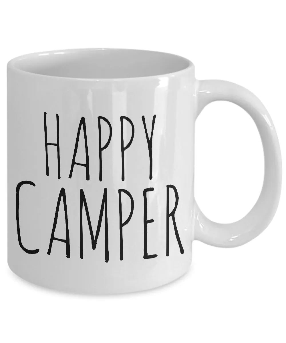 Camping Gifts - Camping Mug - Happy Camper Camping Coffee Mug