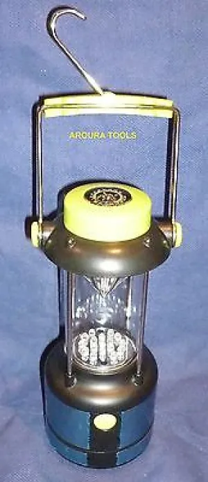CAMPING LANTERN WITH 17 LED BULBS & MAGNETIC COMPASS - BRAND NEW