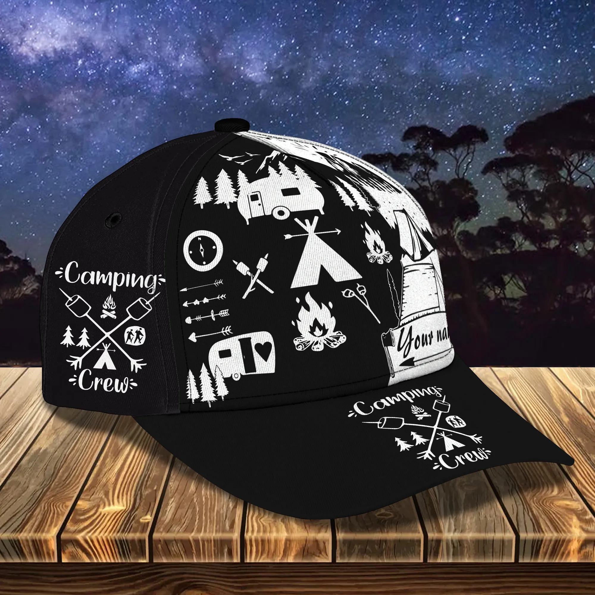 Camping - Personalized Name Cap - Nmd 27