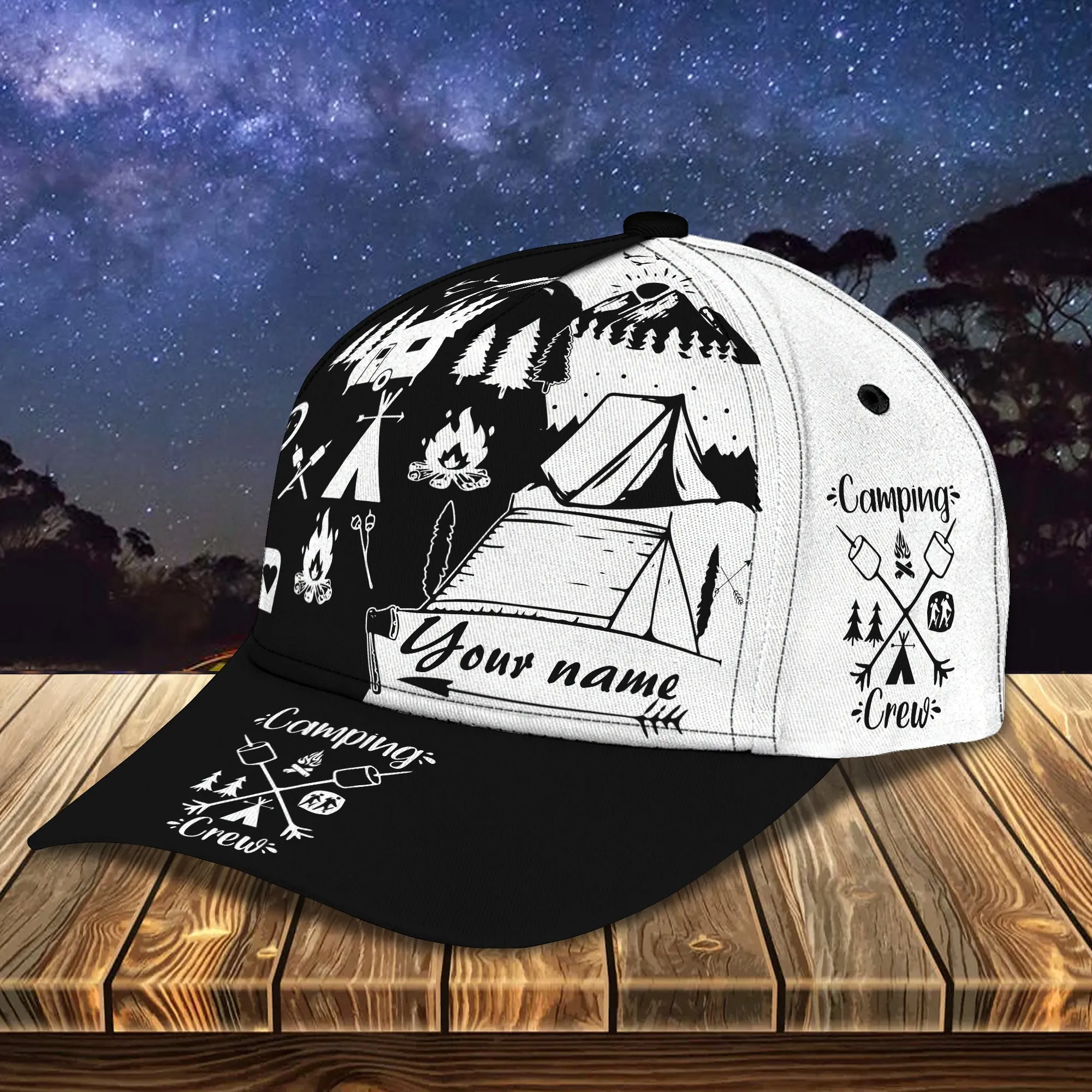 Camping - Personalized Name Cap - Nmd 27