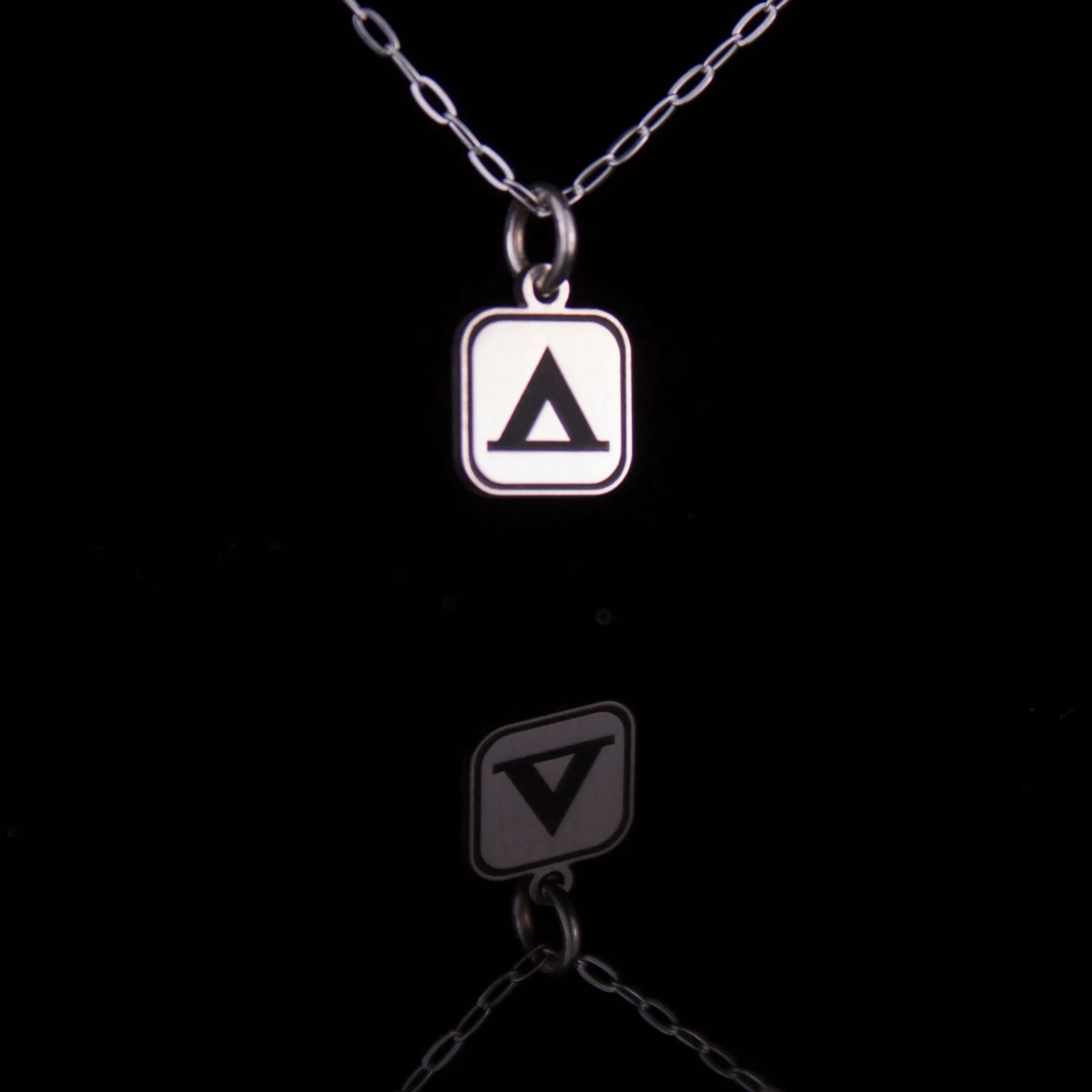 Camping Sign Necklace