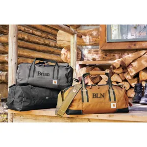 Carhartt Foundry Duffle Bag - Gift for Men - Personalized Duffle - Black, Grey, or Khaki Brown