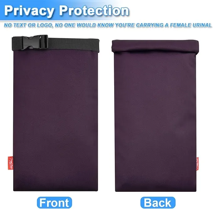 Carrying Case for pStyle Sunany Female Urination Device, Portable Pee Funnel Storage Pouch, Waterproof Reusable Discreet Carrying Bag, Adjustable Urinal Protective Travel Case for Travel and Outdoor
