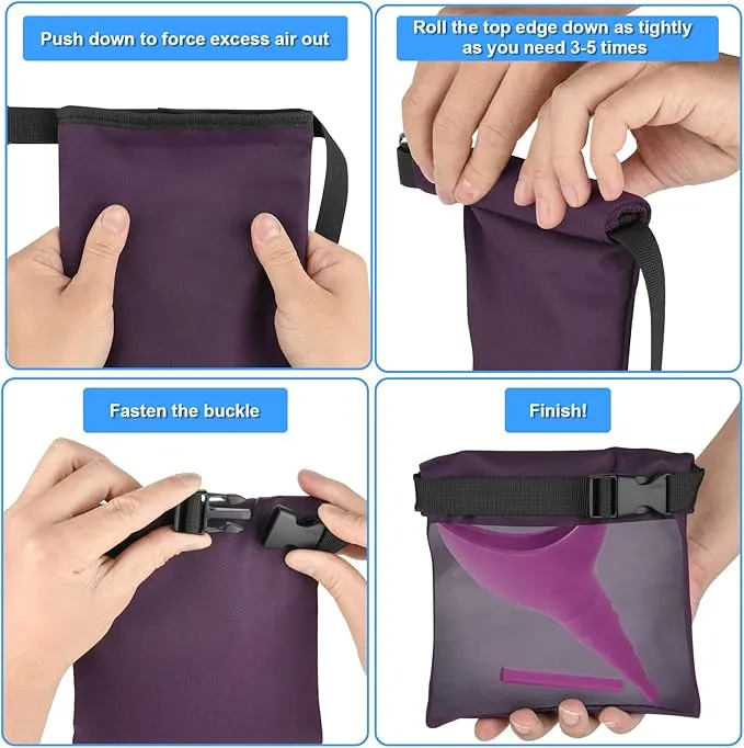 Carrying Case for pStyle Sunany Female Urination Device, Portable Pee Funnel Storage Pouch, Waterproof Reusable Discreet Carrying Bag, Adjustable Urinal Protective Travel Case for Travel and Outdoor