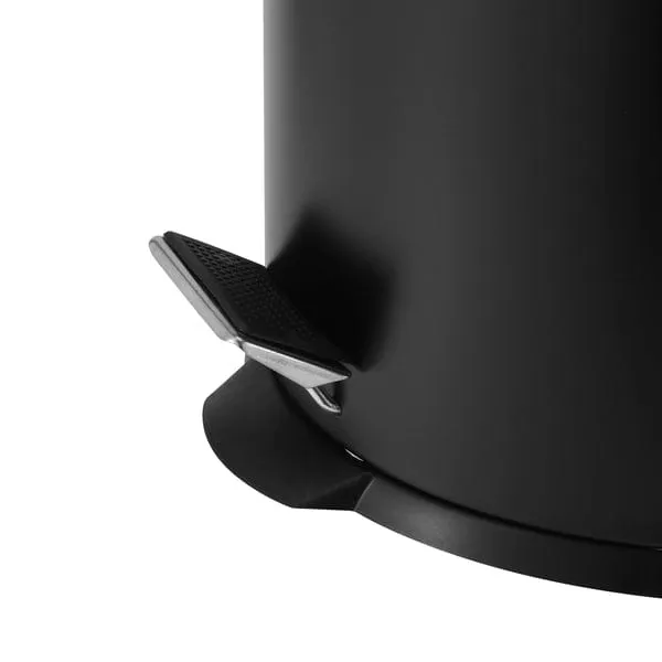 Casa Roma 20L Steel Pedal Bin Black Matte KB7035-20LB