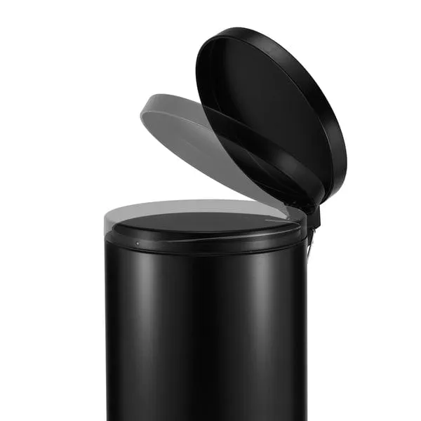 Casa Roma 20L Steel Pedal Bin Black Matte KB7035-20LB