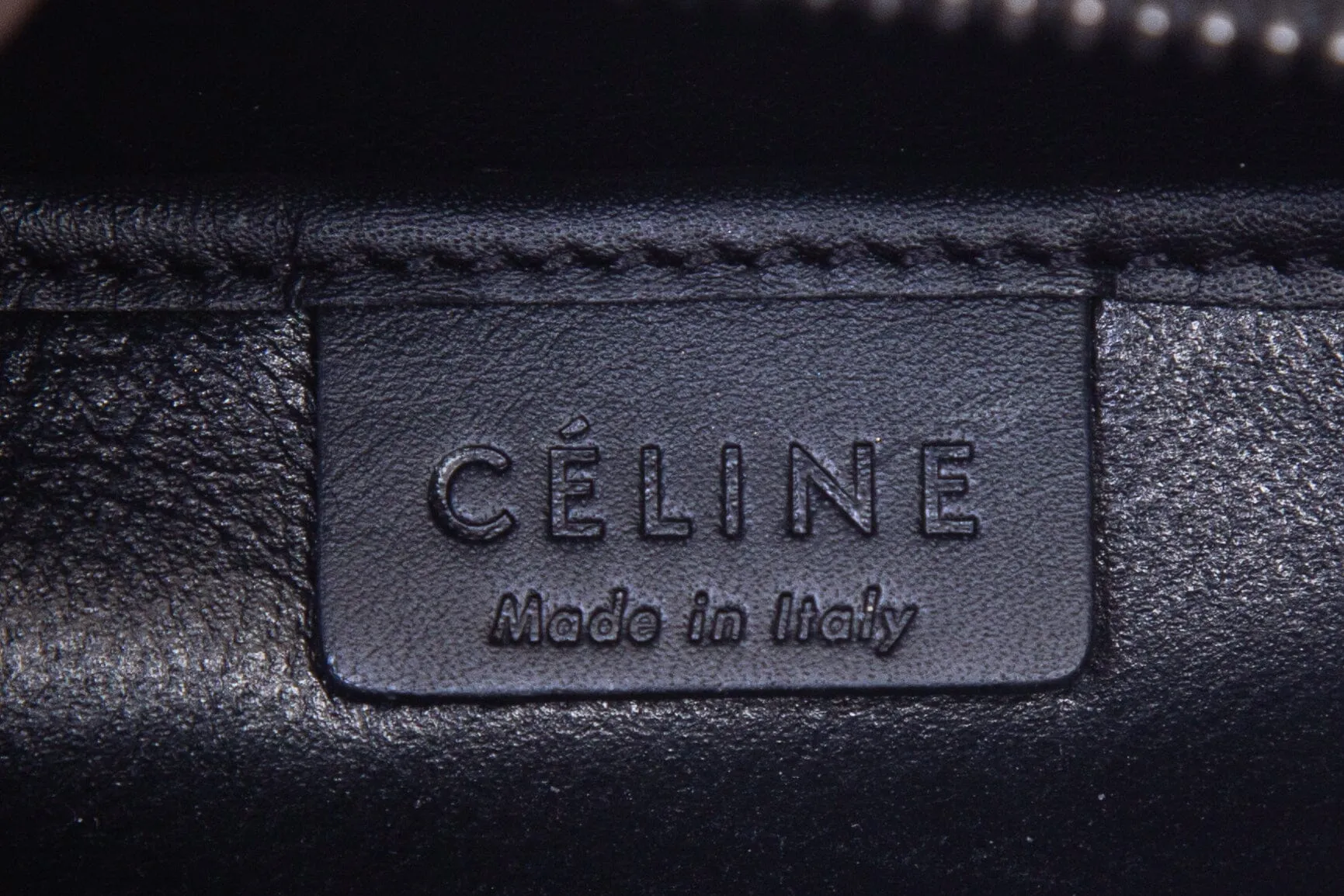Celine Blue and Black Stingray Nano Luggage Handbag