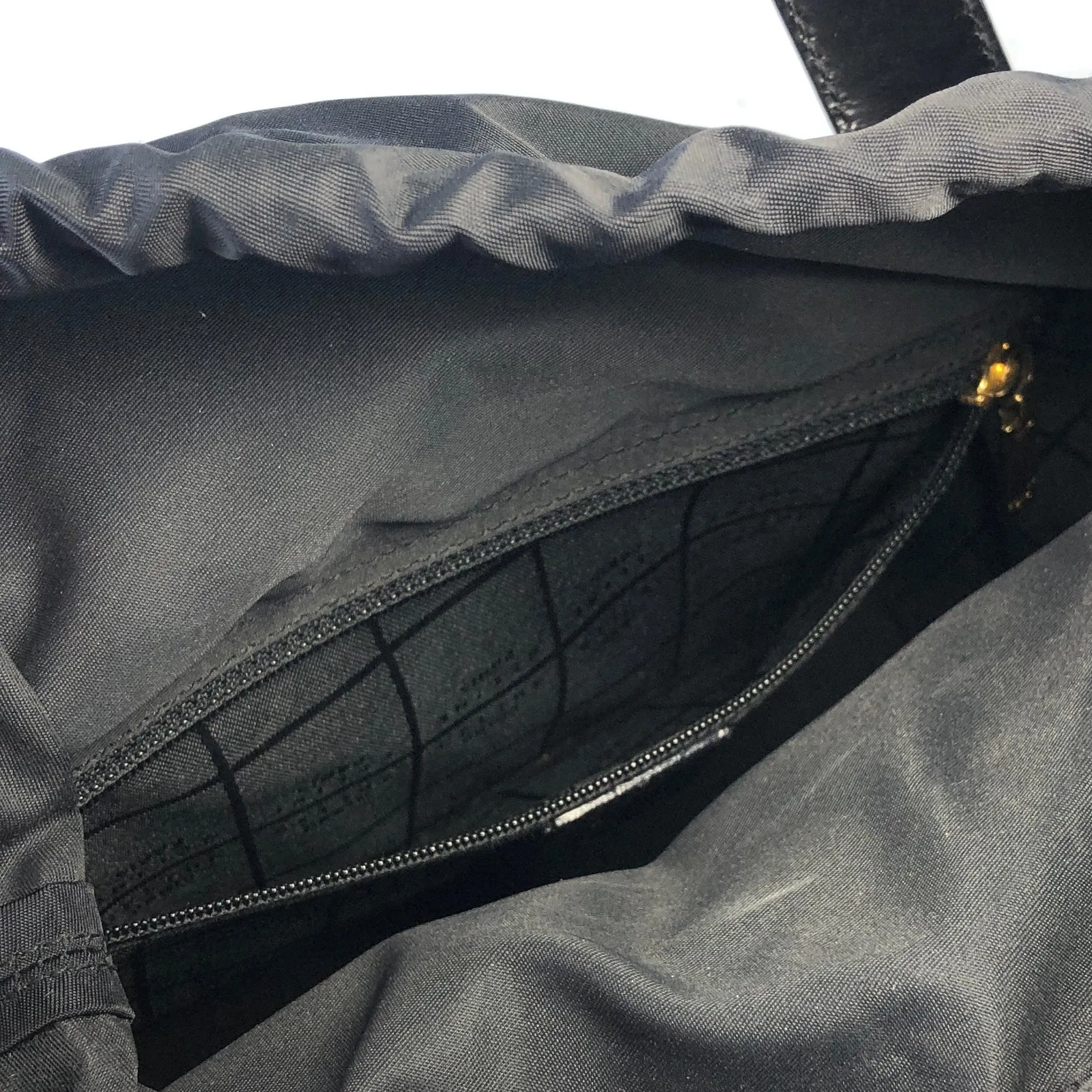 CELINE brand logo patent leather handbag Black Vintage Old Celine sb5xdm