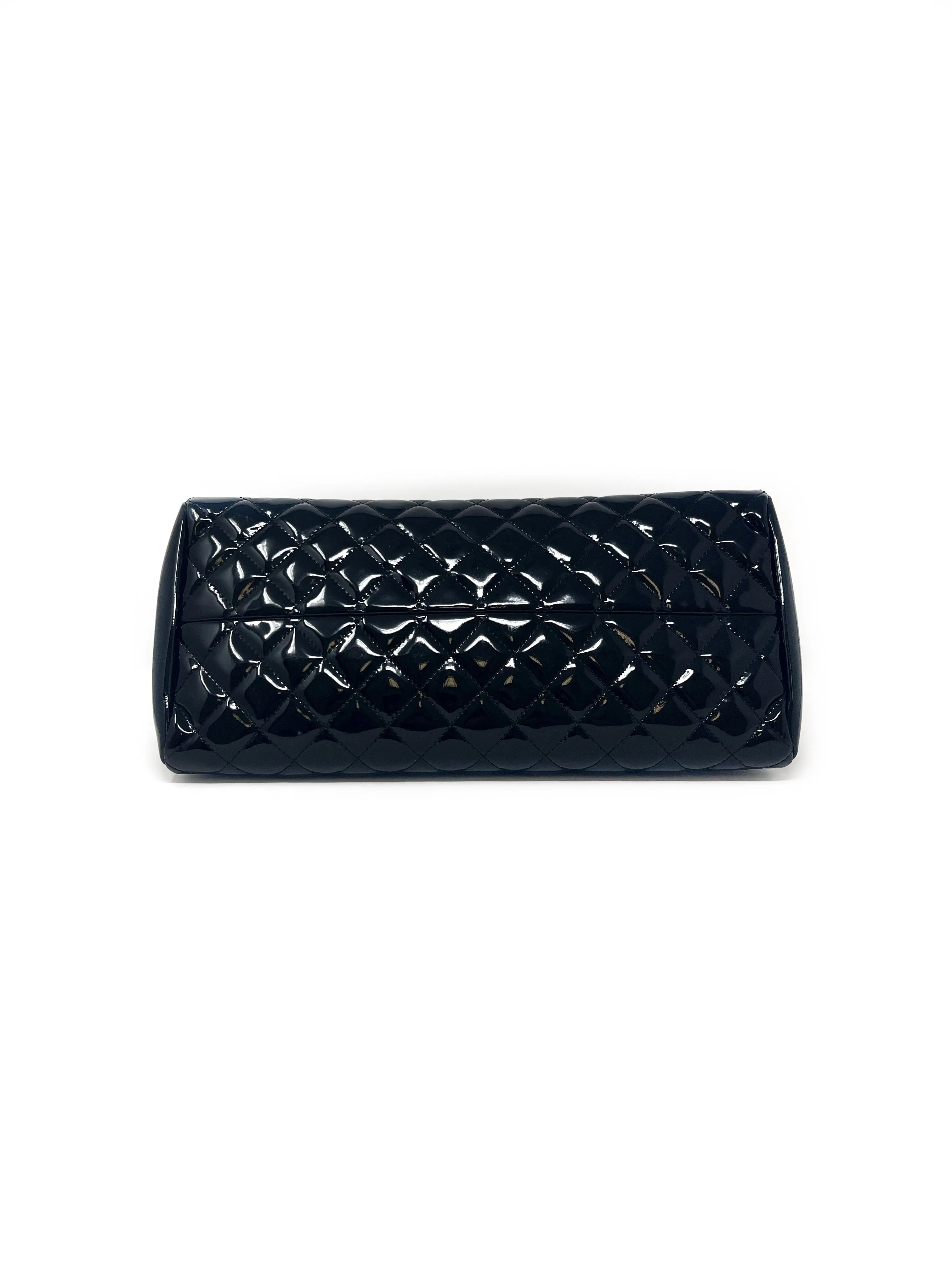 Chanel Black '10-11 'Just Mademoiselle' Patent Handbag