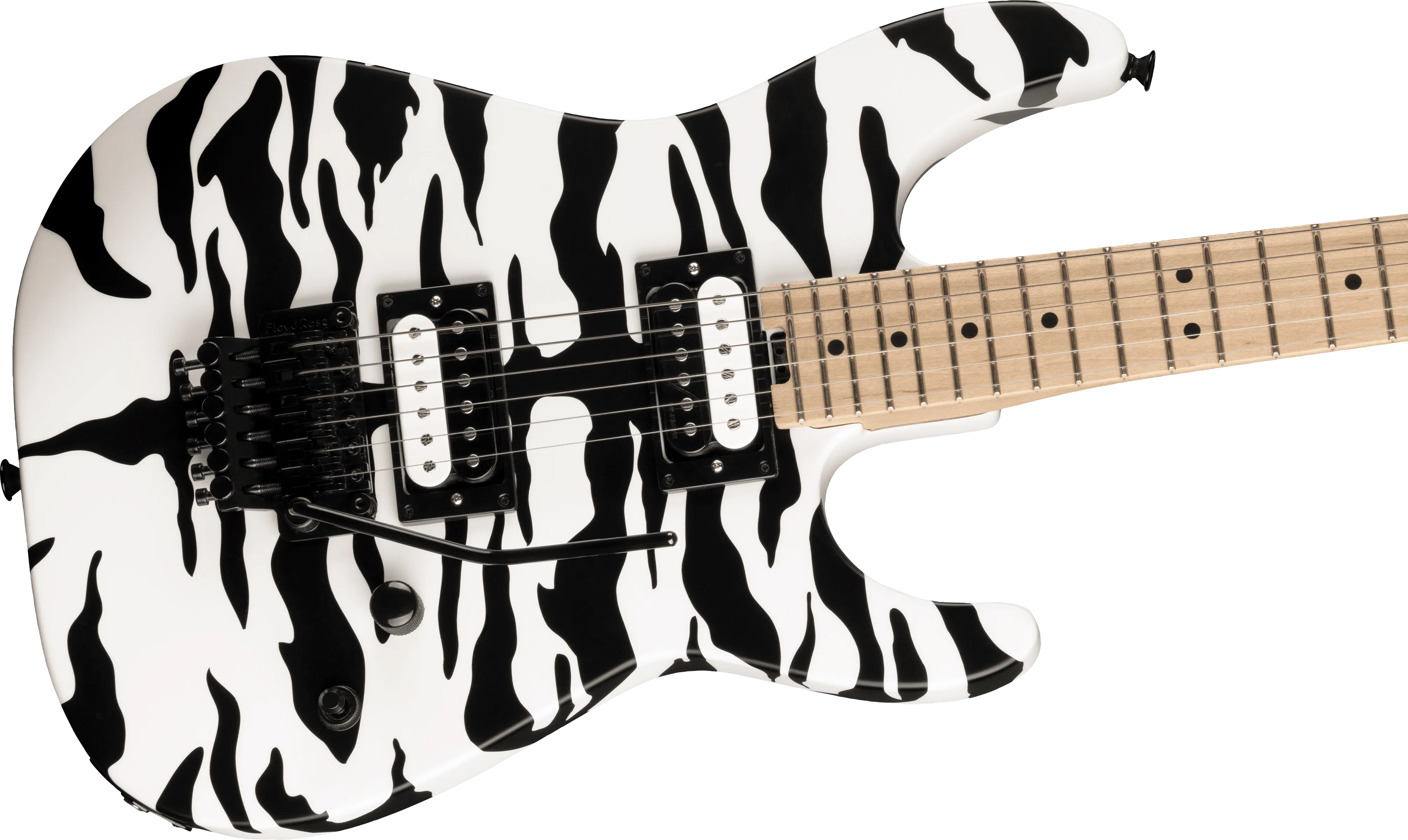 Charvel Satchel Signature Pro-Mod DK22 HH FR M, Maple Fingerboard, Satin White Bengal  2969001576