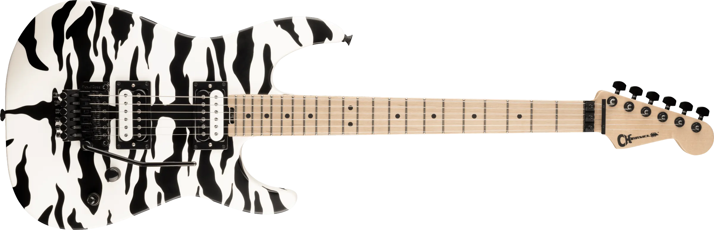 Charvel Satchel Signature Pro-Mod DK22 HH FR M, Maple Fingerboard, Satin White Bengal  2969001576