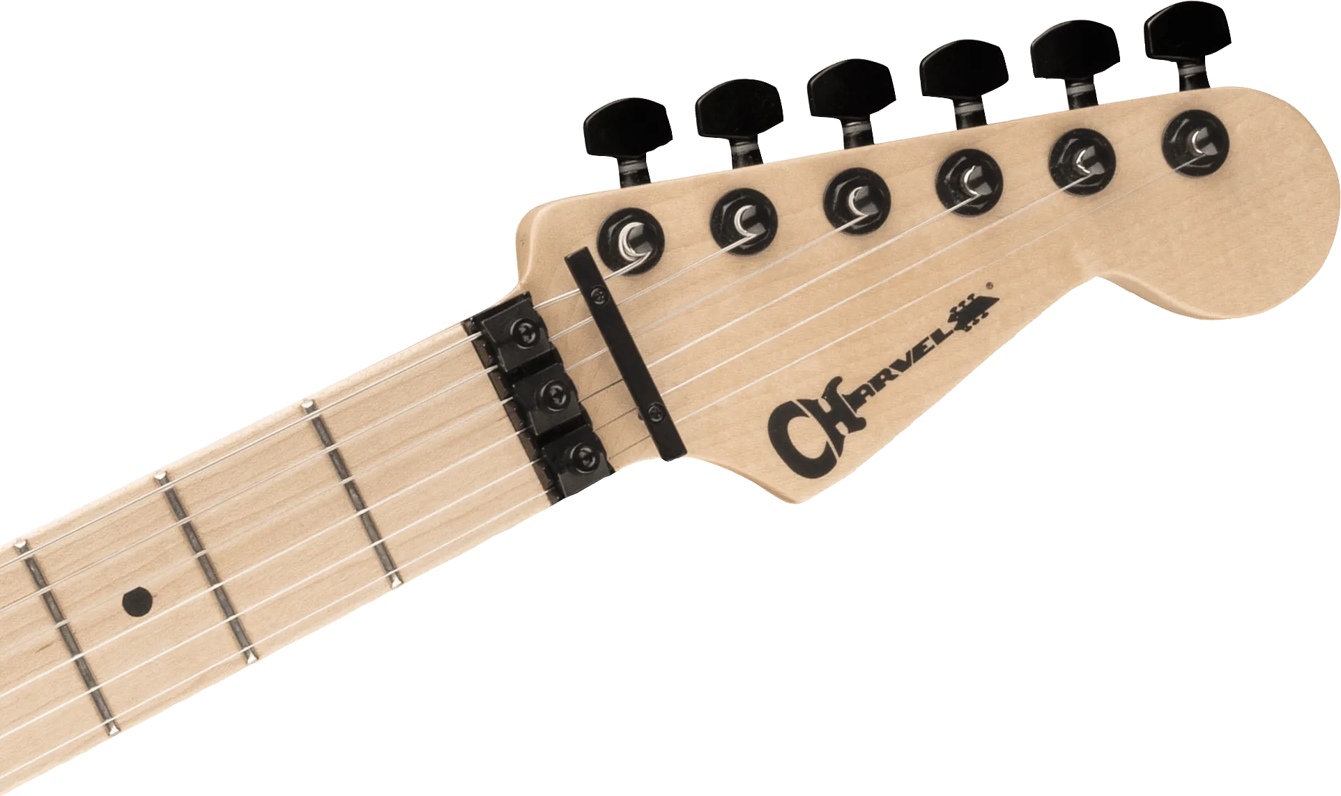 Charvel Satchel Signature Pro-Mod DK22 HH FR M, Maple Fingerboard, Satin White Bengal  2969001576