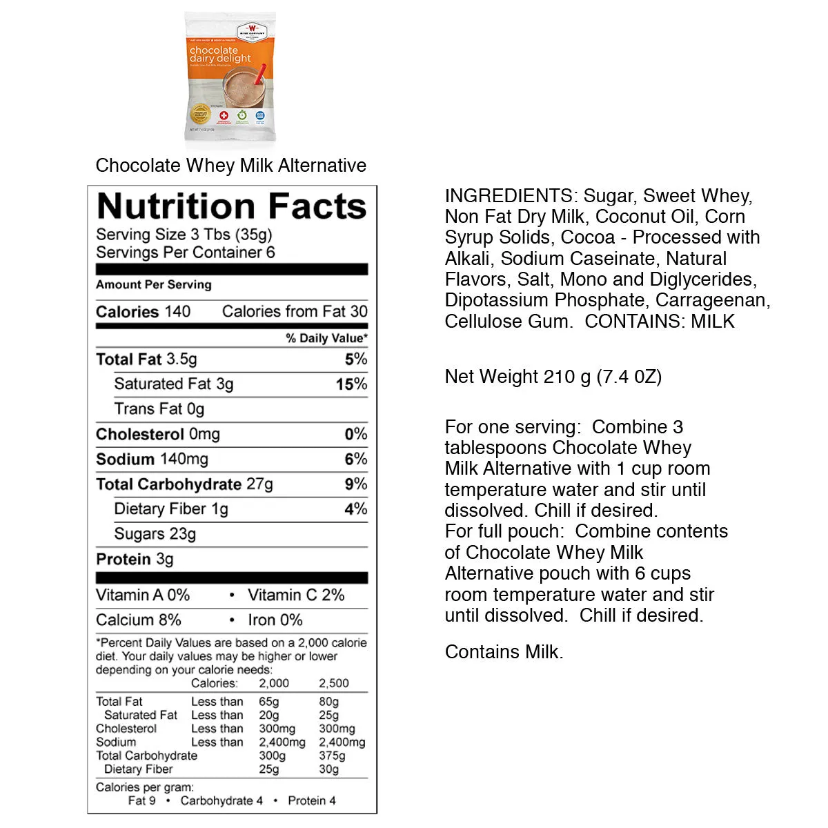Chocolate Milk Bucket - 60 Servings