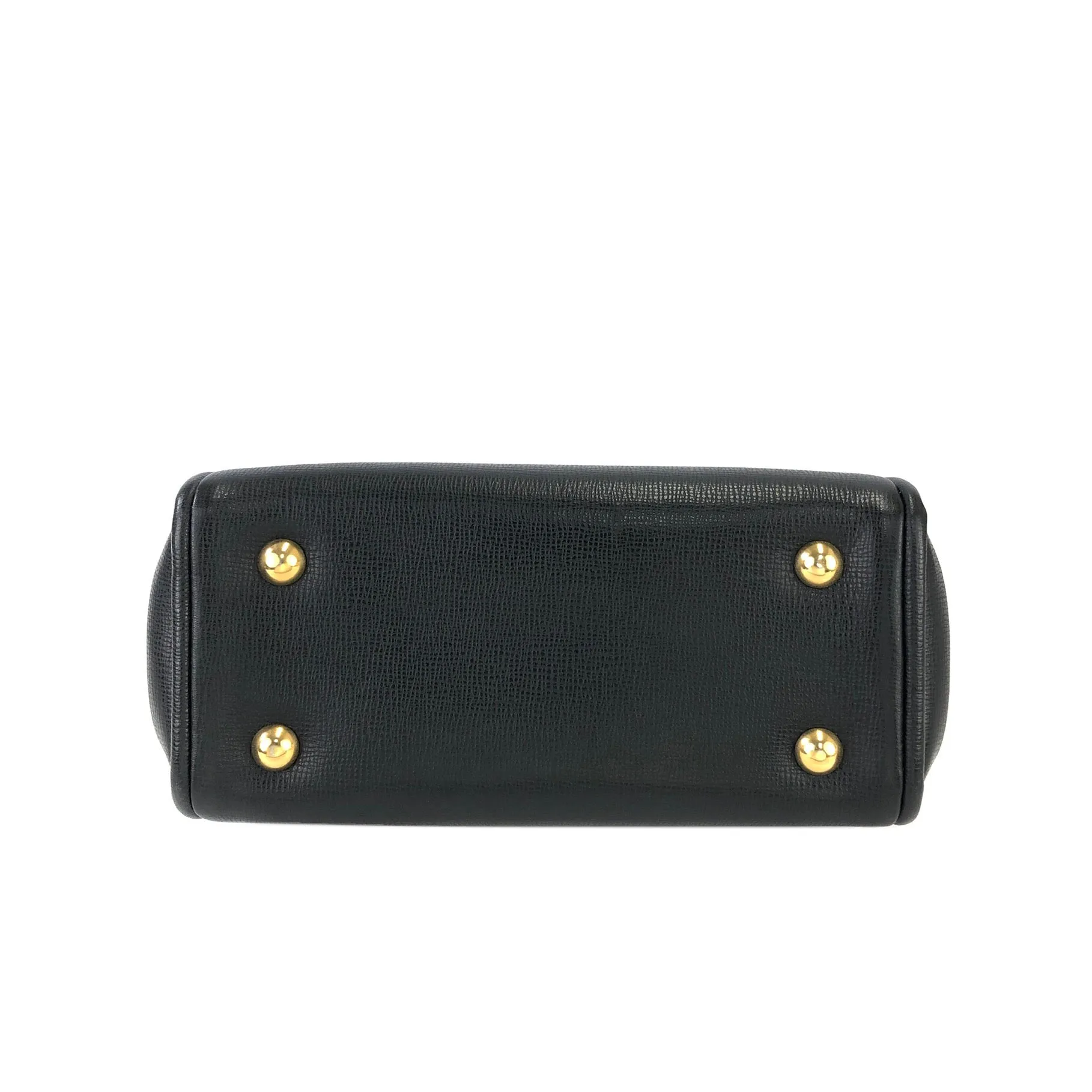 Christian Dior Gancini Clasp Handbag Shoulder bag Black Old Vintage bipezi