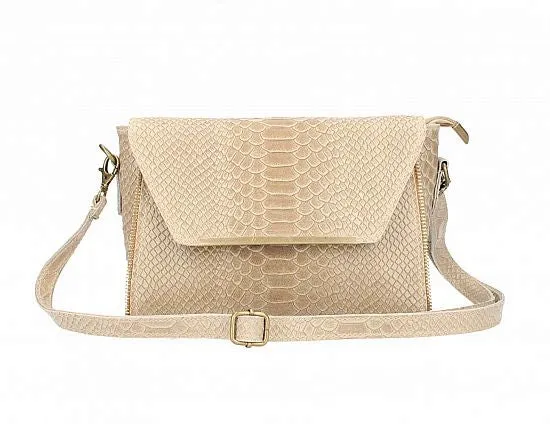 Classy & Chic, Embossed Exotic Print Handbag